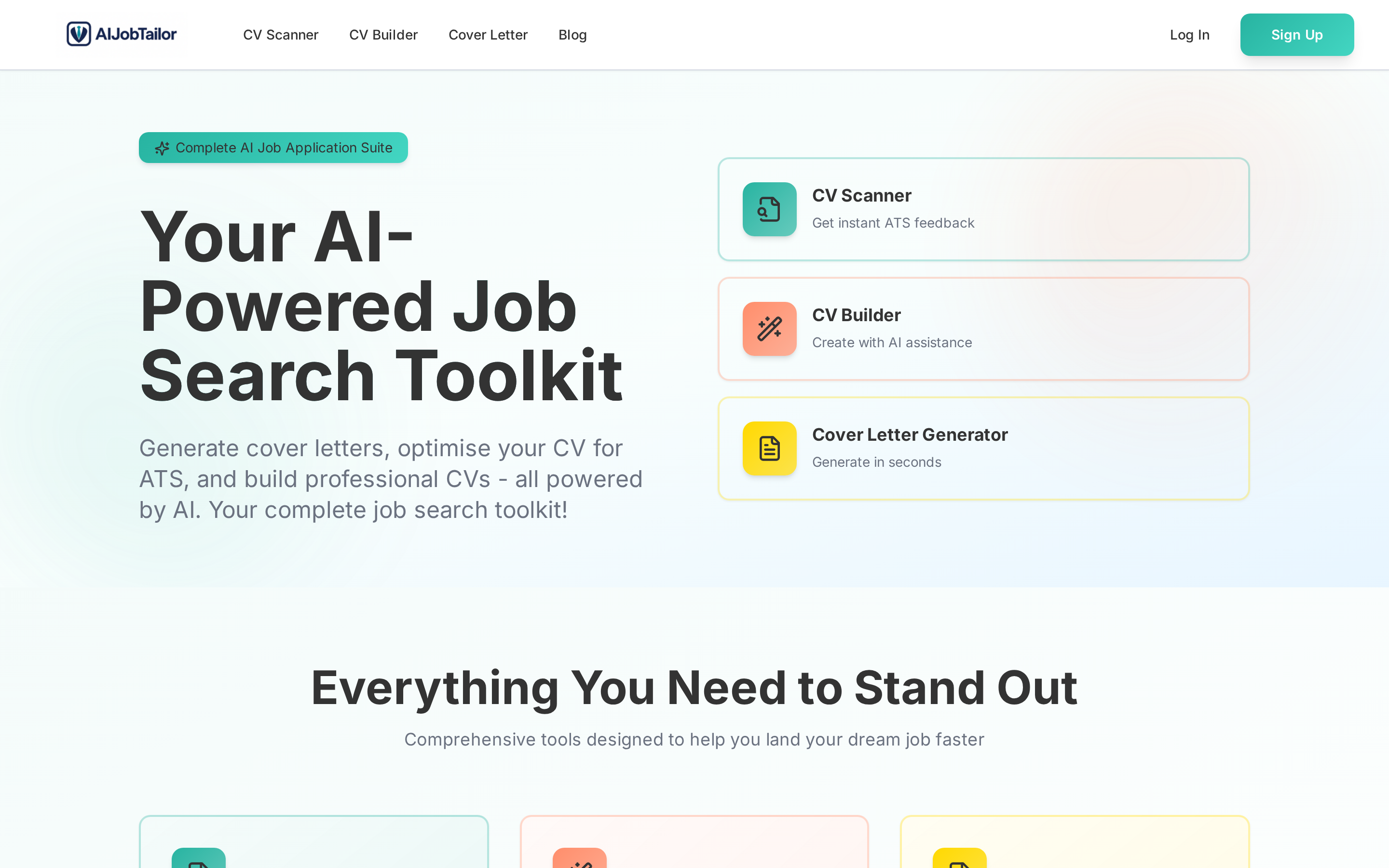 AIJobTailor homepage
